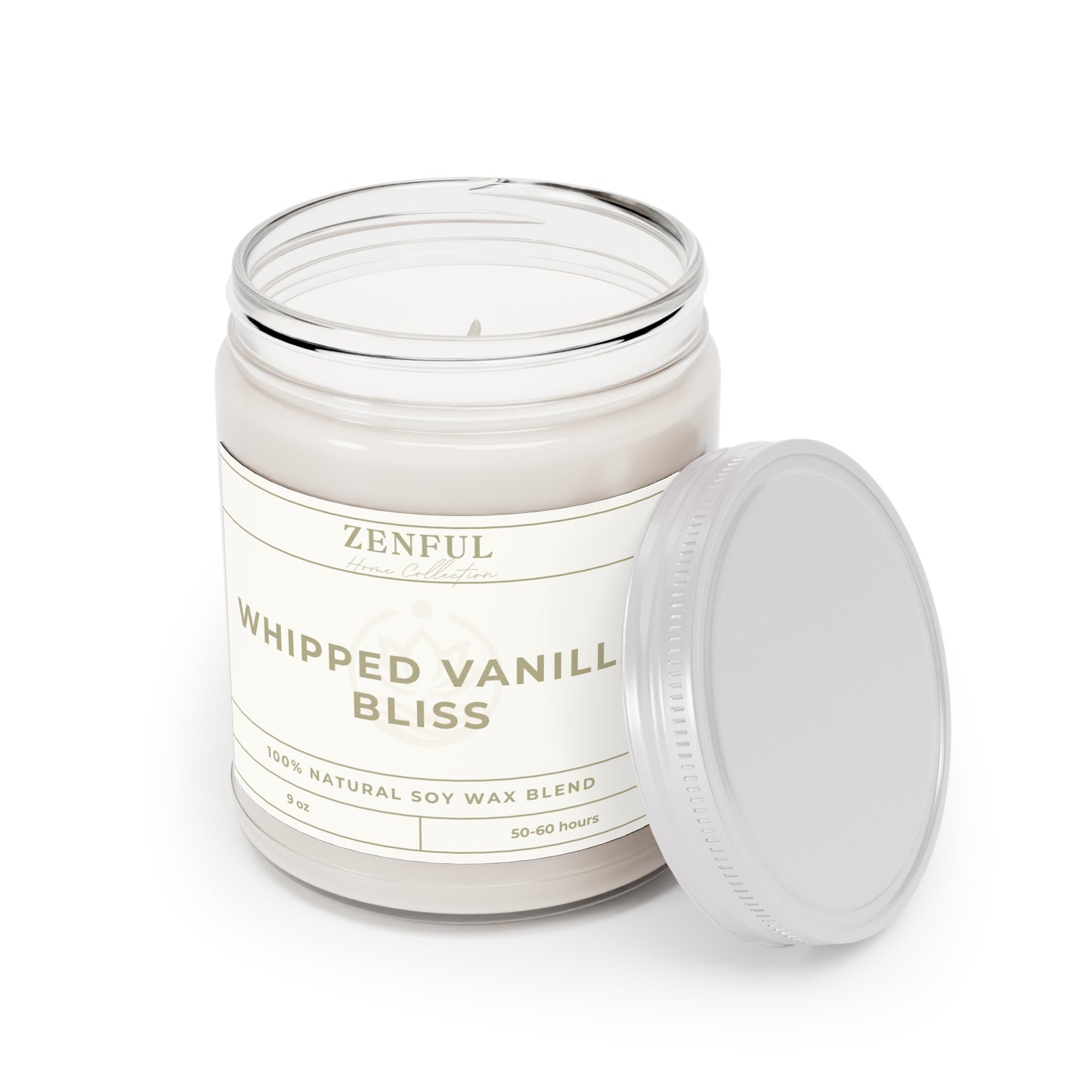 Whipped Vanilla Bliss Scented Candle - 9oz Natural Soy Wax
